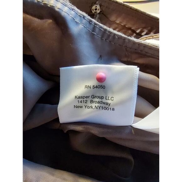 Nine West Woman Brown Fit Flare Belted Lined Summer Dress Size 6 Tailored Pocket - Picture 11 of 11